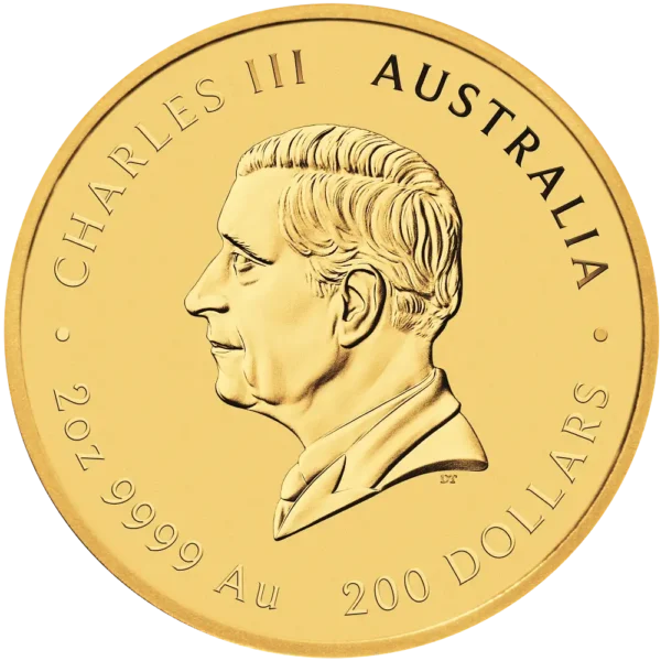 2026 Australia 2 oz Gull Lunar S3 Year of the Horse BU M/Kapsel "Forhåndssalg" - Bilde 2