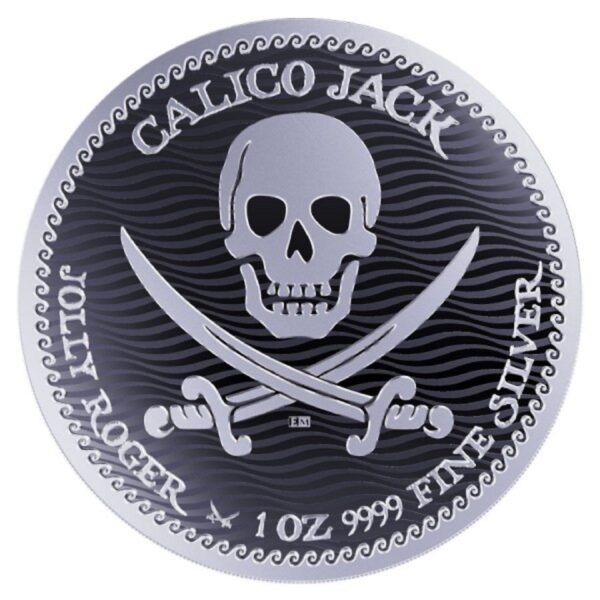 2022 Niue 1 oz Sølv "Jolly Roger - Calico Jack" BU M/Kapsel