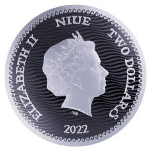 2022 Niue 1 oz Sølv "Jolly Roger - Calico Jack" BU M/Kapsel