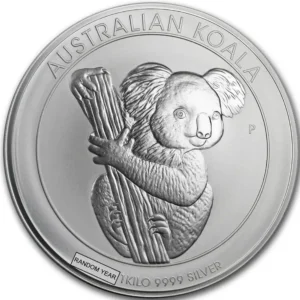 XXXX Australia 1 Kilo Sølv Koala BU M/Kapsel