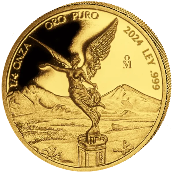 2024 Mexico 1,9 oz Gull 5 Coin Gold Libertad Proof Sett M/Etui & COA - Bilde 5