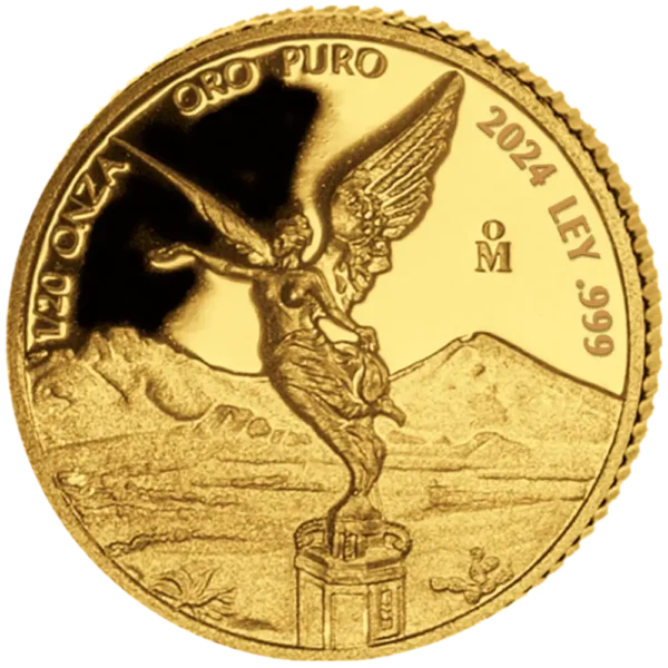 2024 Mexico 1,9 oz Gull 5 Coin Gold Libertad Proof Sett M/Etui & COA - Bilde 7