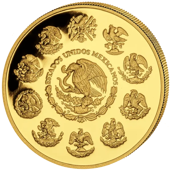 2024 Mexico 1,9 oz Gull 5 Coin Gold Libertad Proof Sett M/Etui & COA - Bilde 3