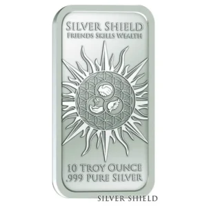 Silver Shield 10 oz Sølvbarre Jesus Clears the Temple