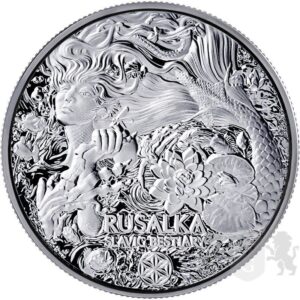 2022 Kamerun 2 oz sølv Slavic Beastiary - Rusalka BU M/Kapsel