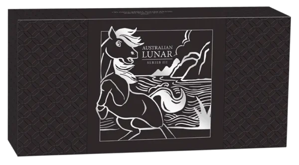 2026 Australia 3,5 oz Sølv Lunar S3 Year of the Horse Proof Three-Coin Set M/Etui & COA "Forhåndssalg" - Bilde 7