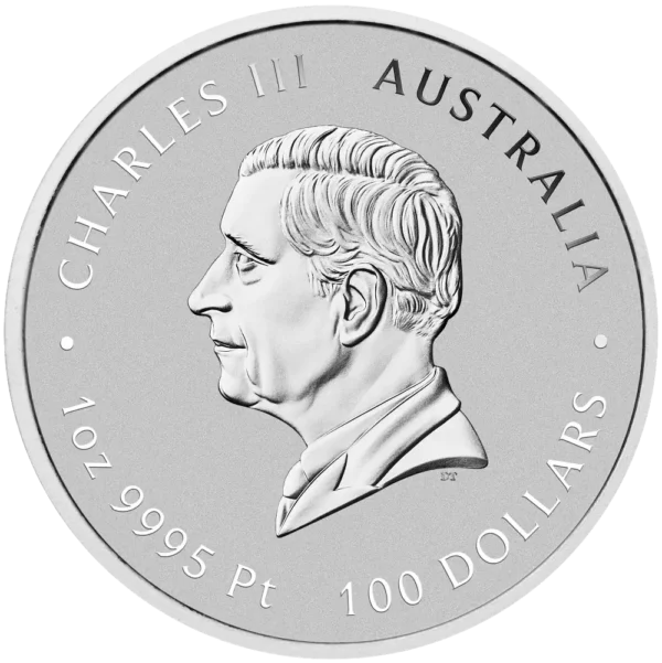 2026 Australia 1 oz Platinum Year of the Horse BU M/Kapsel "Forhåndssalg" - Bilde 2