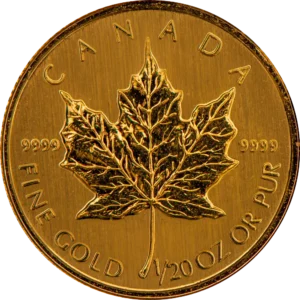 1997 Canada 1/20 oz Gull Maple Leaf BU