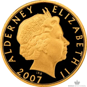 2007 Alderney 1/25 oz Gull Princess Diana Proof M/Kapsel