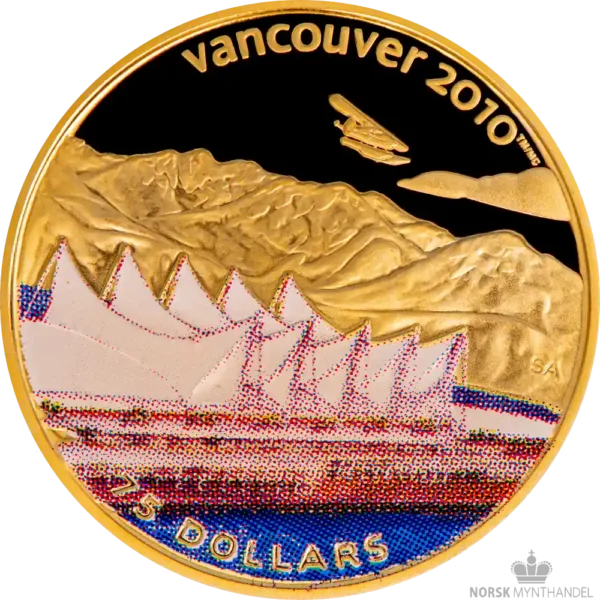 2008 Canada 7 Gram Gull OL Vancouver - Home of the Olympic Proof M/Kapsel