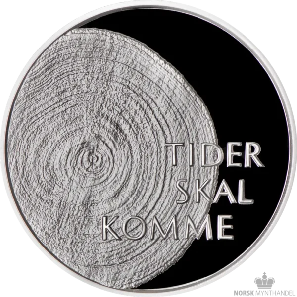 2000 Norge 1 oz Sølv 100 Kroner Tusenårsmynten Proof M/Etui & COA - Bilde 2