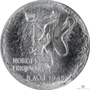 1980 Norge 17 Gram Sølvmynt 200 kroner Norges Frigjøring Anmerkning