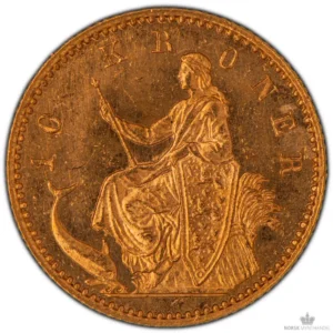 1900 Danmark 10 Kroner 4,03 gram Gull Kv 01 M/Saflip & Garantibevis