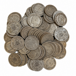 1875–1907 Sverige 1 Krona Sølvmynt Oscar II Sirkulert – Tilfeldig årstall og motiv