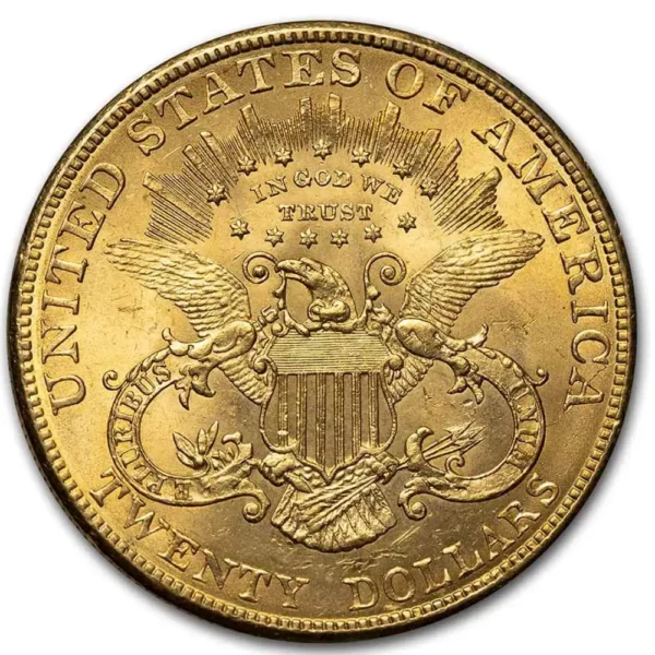 1904 USA 20$ 0.9675 oz Gull Liberty Head Double Eagle AU M/Air-tite kapsel - Bilde 2
