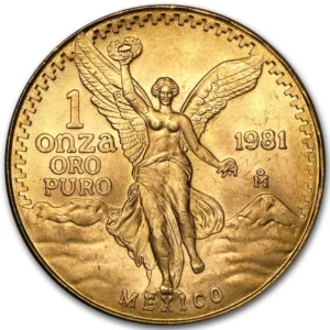 1981 Mexico 1 oz Gull Libertad M/Air-tite kapsel