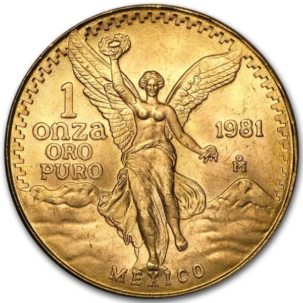 1981 Mexico 1 oz Gull Libertad M/Air-tite kapsel