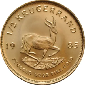 1985 Sør-Afrika 1/2 oz Gull Krugerrand Anmerkning M/Air-tite kapsel