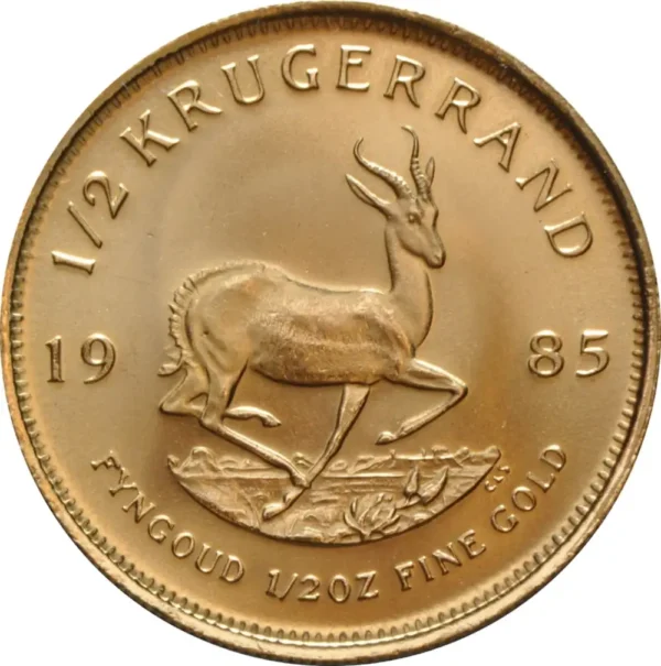 1985 Sør-Afrika 1/2 oz Gull Krugerrand Anmerkning M/Air-tite kapsel