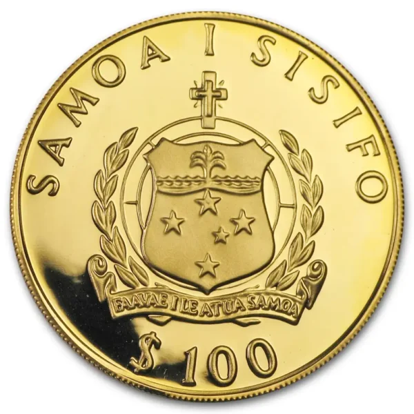 1988 Samoa 6,75 gram Gull Kon-Tiki Proof M/Kapsel - Bilde 2