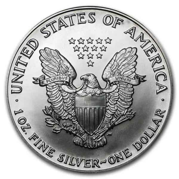 1990 USA 1 oz Sølv American Silver Eagle Anmerkning - Bilde 2