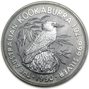 1990 Australia 1 oz Sølv Kookaburra BU