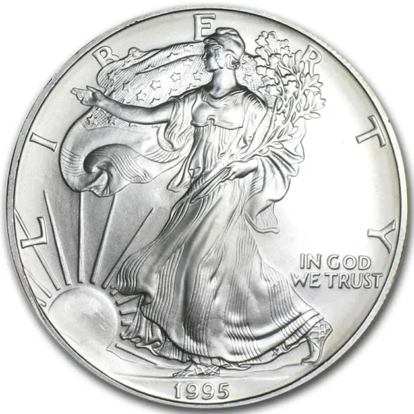 1995 USA 1 oz Sølv American Silver Eagle Anmerkning