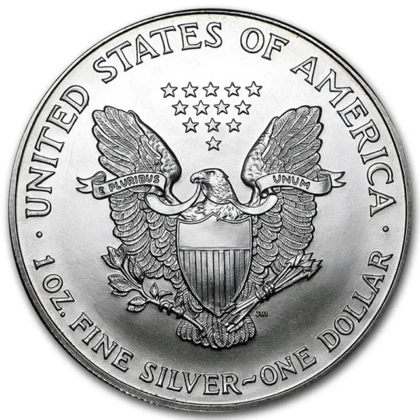 1999 USA 1 oz Sølv American Silver Eagle Anmerkning - Bilde 2