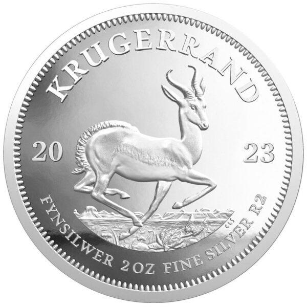 2023 Sør-Afrika 2 oz Sølv Krugerrand Proof M/Etui & COA
