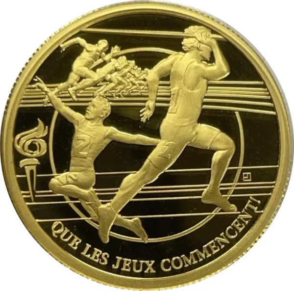 2020 Kambodsja 1/4 oz Gull Tokyo Olympics Proof M/Kapsel & COA