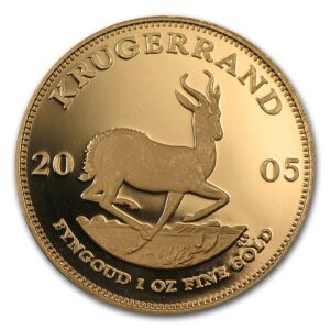 2005 Sør-Afrika 1 oz Gullmynt Krugerrand Proof M/Kapsel