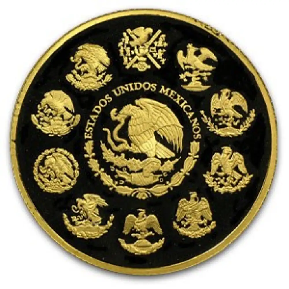2006 Mexico 1,9 oz Gull 5 Coin Gold Libertad Proof Sett ANMERKNING M/Etui - Bilde 4