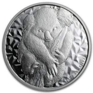 2007 Australia 1 oz Sølv Koala BU M/Air-tite kapsel "Rim Toning"