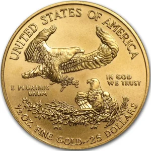 2010 USA 1/2 oz Gull American Gold Eagle BU M/Air-tite kapsel