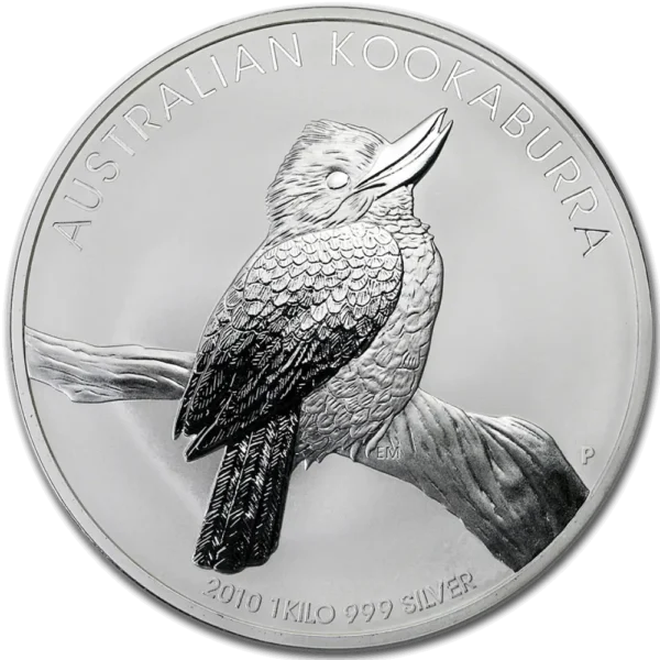 2010 Australia 1 kilo Sølv Kookaburra BU M/Kapsel