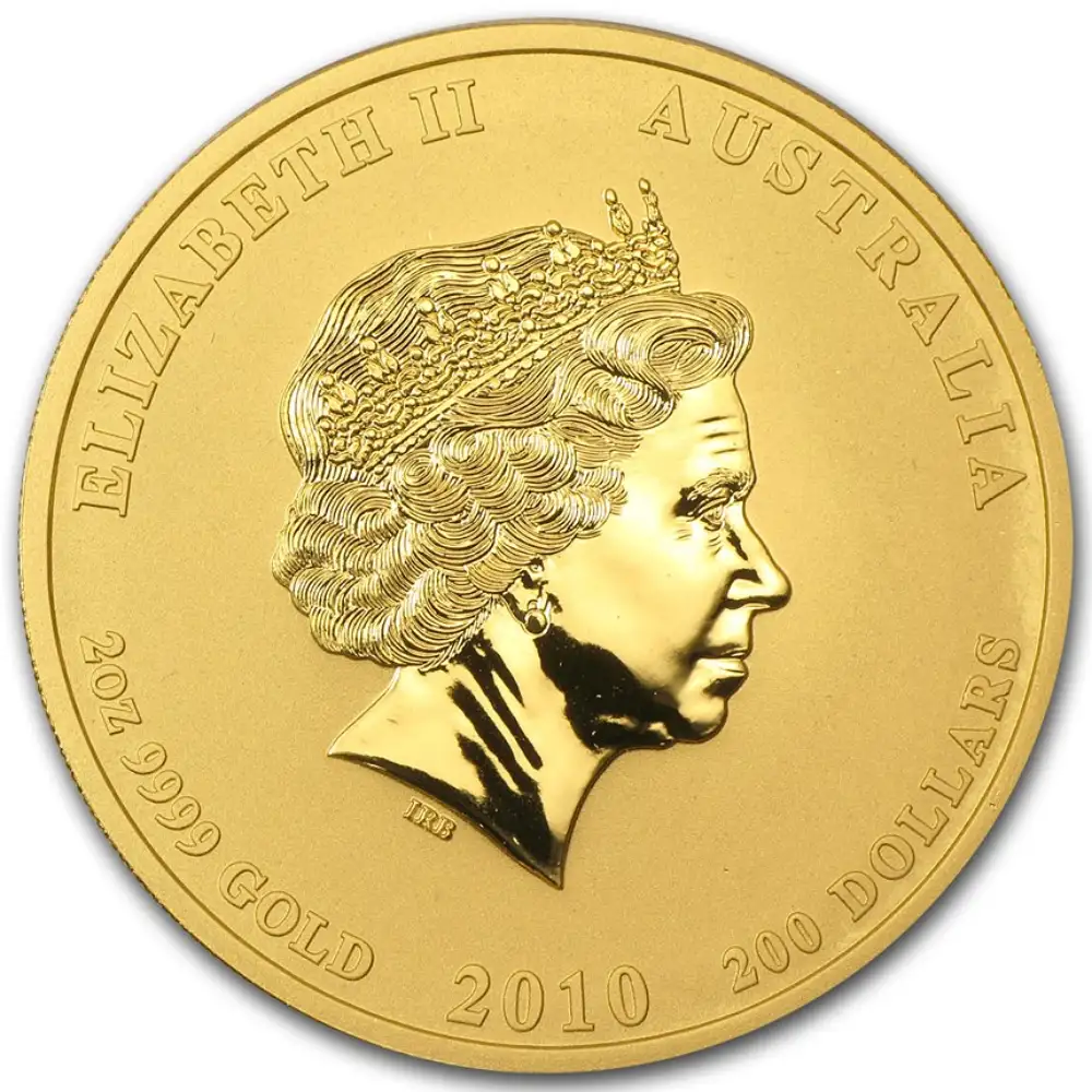 2010 Australia 2 oz Gull Lunar S2 Year of the Dragon NGC MS70 - Bilde 2