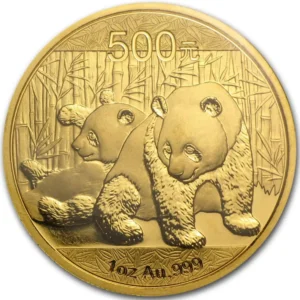 2010 Kina 1 oz Gullmynt Panda Anmerkning "Sealed"