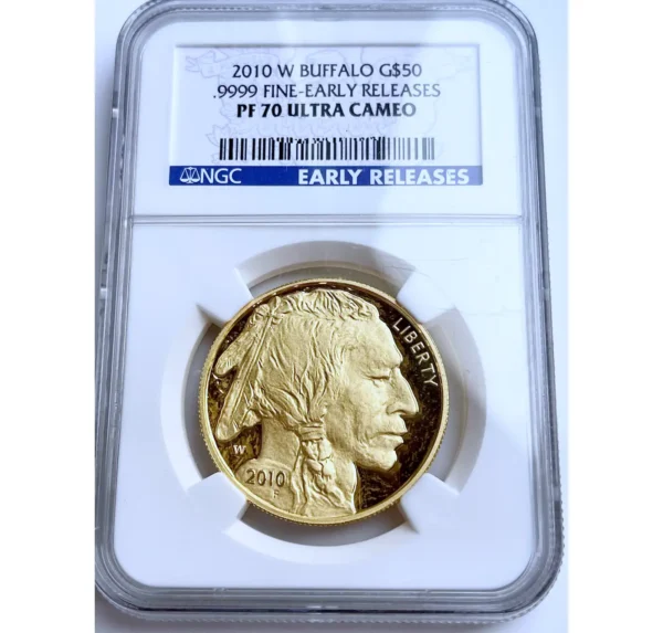 2010-W USA 1 oz Gull Buffalo Proof NGC PF 70 Ultra Cameo - Bilde 3