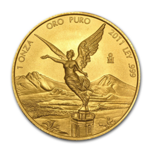 2011 Mexico 1 oz Gullmynt Libertad Anmerkning M/Kapsel