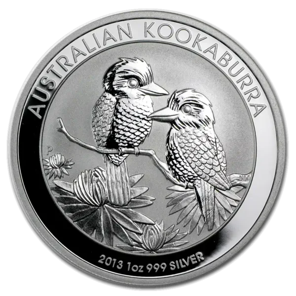 2013 Australia 1 oz Sølv Kookaburra BU M/Air-tite kapsel
