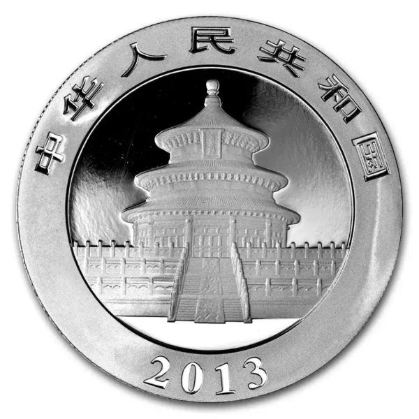 2013 Kina 1 oz Sølv Panda BU M/Kapsel - Bilde 2