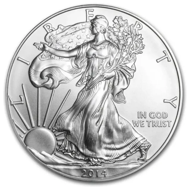 2014 USA 1 oz Sølv American Silver Eagle Anmerkning