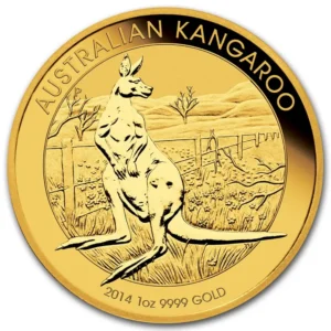 2014 Australia 1 oz Gull Kangaroo Anmerkning M/Kapsel