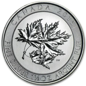 2015 Canada 1,5 oz Sølvmynt Super Leaf Anmerkning