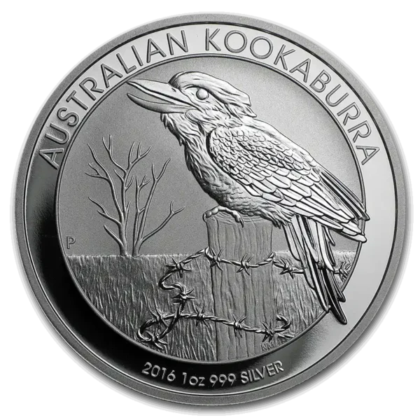 2016 Australia 1 oz Sølv Kookaburra BU M/Kapsel
