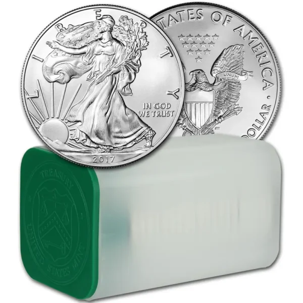 2017 USA 1 oz Sølv American Silver Eagle BU i Tube (20 oz)