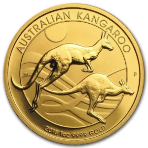 2018 Australia 1 oz Gull Kangaroo Anmerkning M/Kapsel