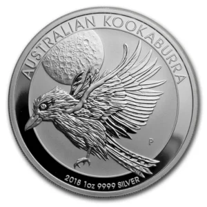 2018 Australia 1 oz Sølvmynt Kookaburra BU M/Kapsel