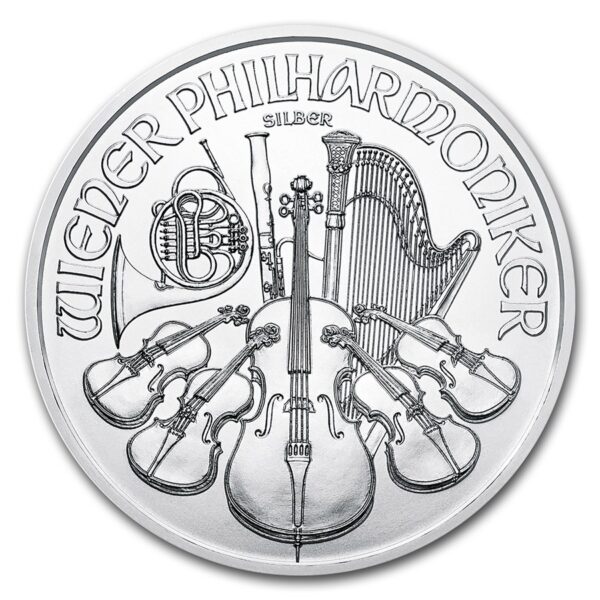 2018 Østerrike 1 oz Sølv Philharmonic Anmerkning