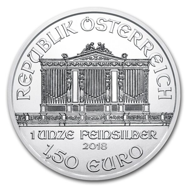 2018 Østerrike 1 oz Sølv Philharmonic Anmerkning - Bilde 2